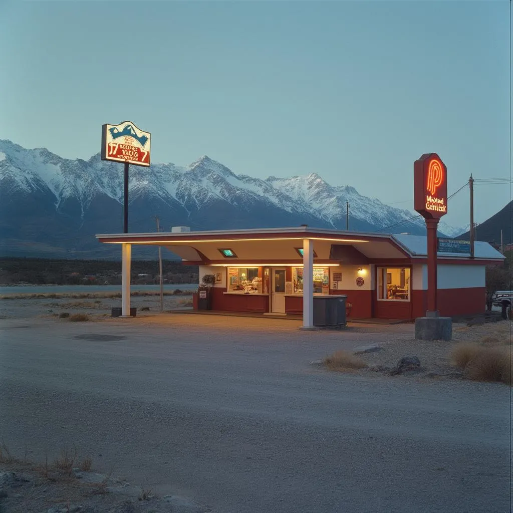 Estación en la Patagonia